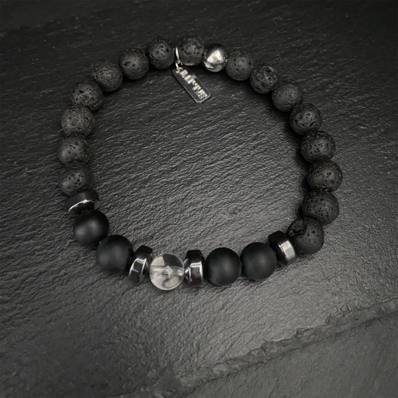 Bracelet perles noires Bracelet perles noires